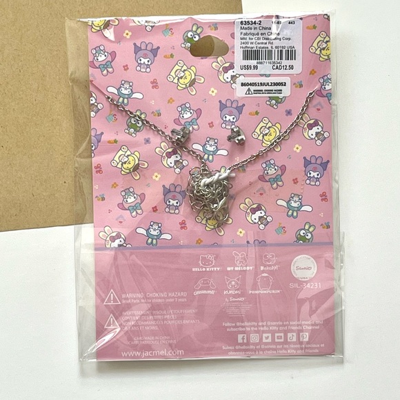 🎉🆕 hello kitty & friends easter egg necklace & 4 pairs of hello kitty earrings - Picture 9 of 11